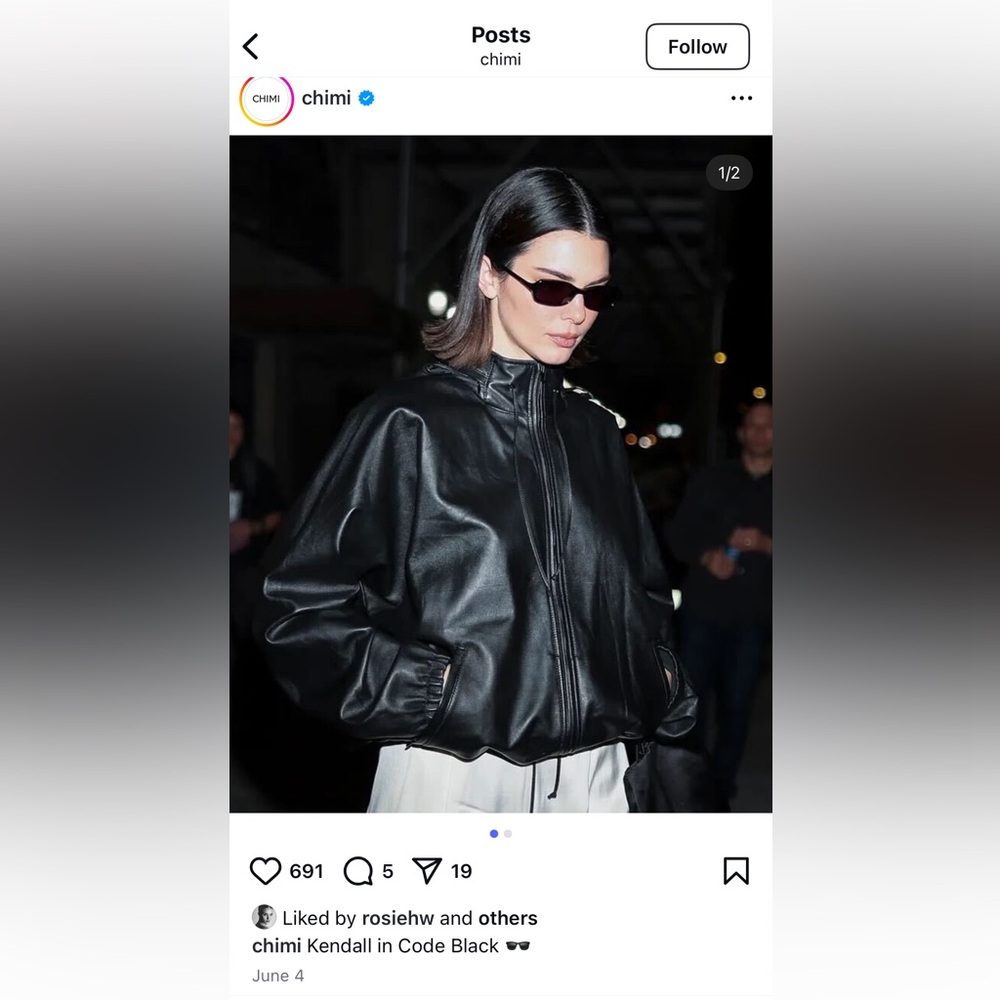 CHIMI code 10 tortoise brown retail $200 seen on Kendall Jenner w box case